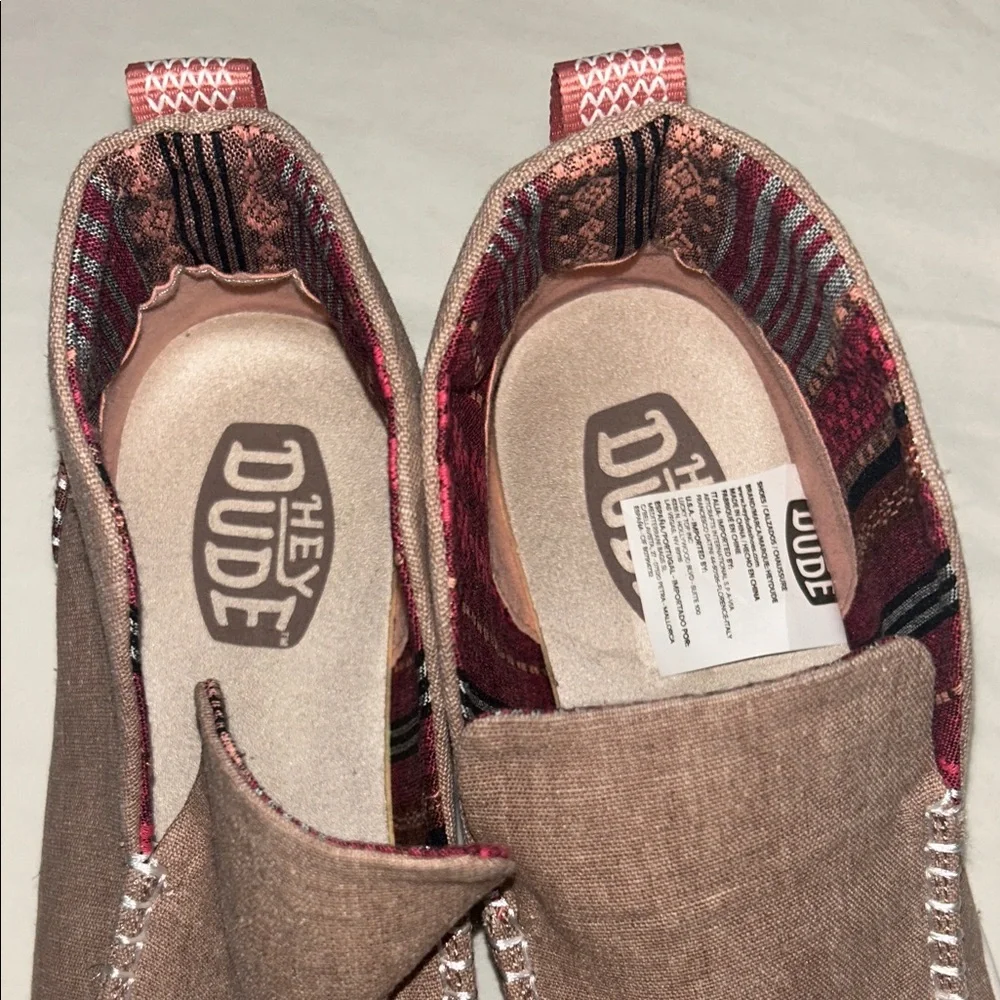 Hey Dude Brown and Red Ankle Boots - Picture 3 of 5